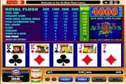 Play Free Aces and Faces Video Poker