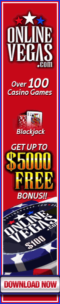 Online Vegas Casino has a 100% Matching bonus with your first deposit up to $500 Free!