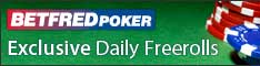 Bet Fred Poker is one of the busiest Online Poker Rooms!